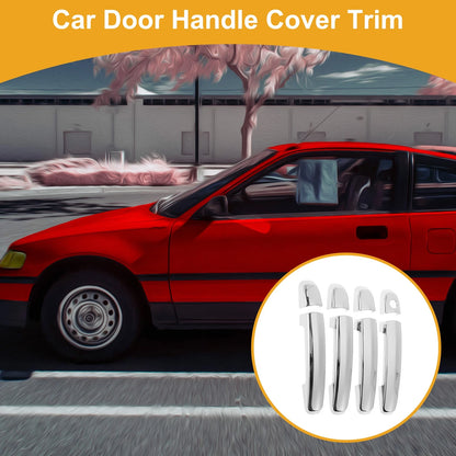 Car Door Handle Cover Trim for Suzuki Swift (2005–2017) Silver Tone
