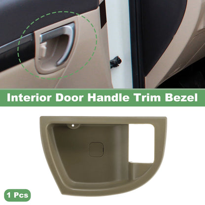 Front Right Interior Door Handle Trim Bezel for Hyundai Santa Fe (2007–2012) Beige