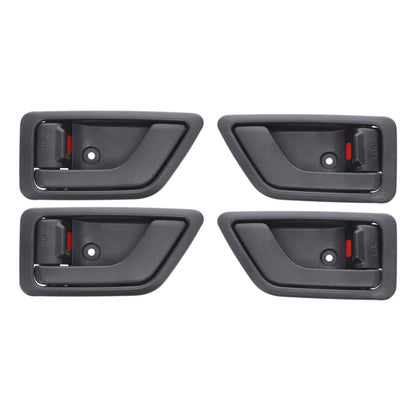 Set of 4 Door Handle Inner for Hyundai Getz (2002–2011) Black