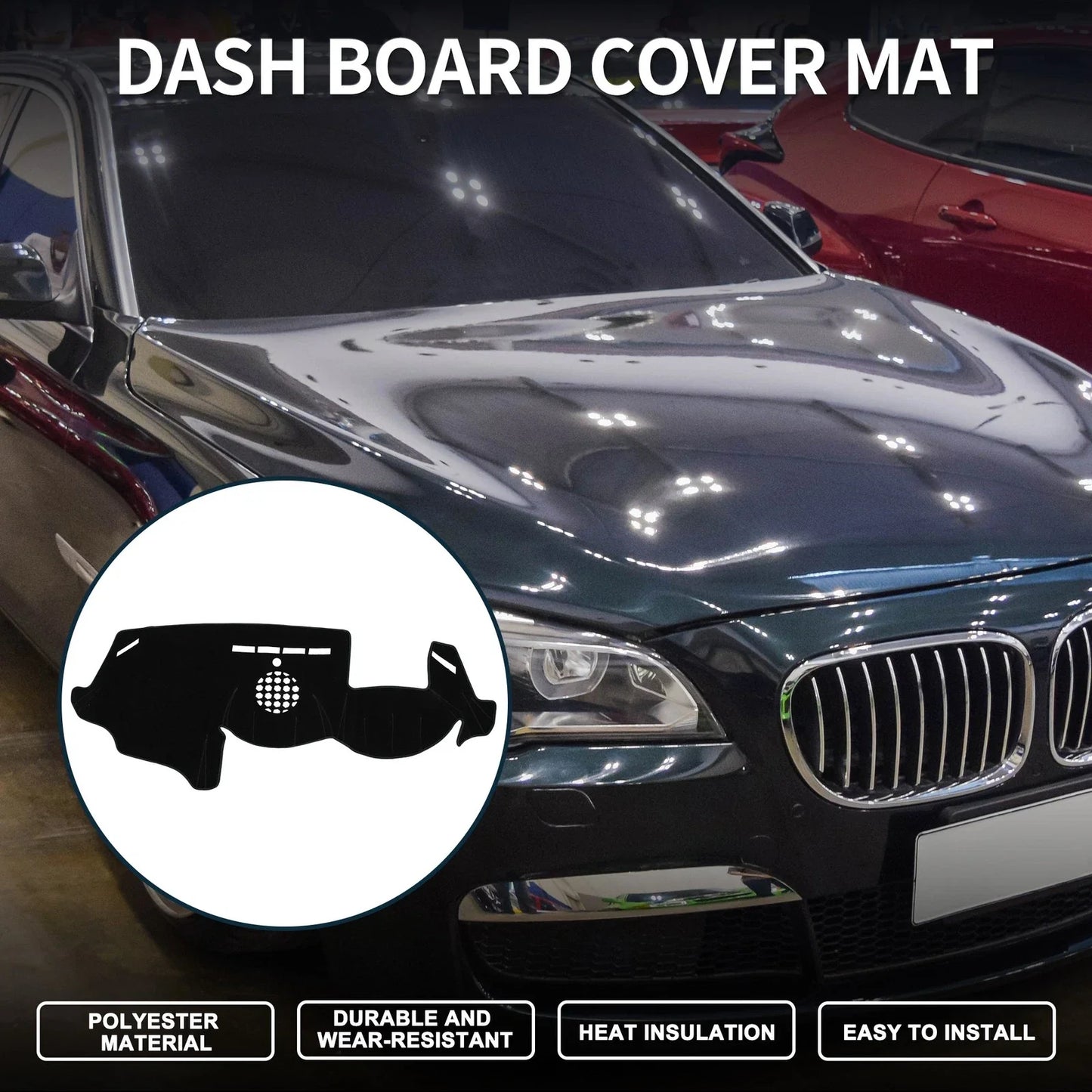 Dashboard Dash Cover Mat Sun Protector Pad for BMW 6 Series (2003-2010)