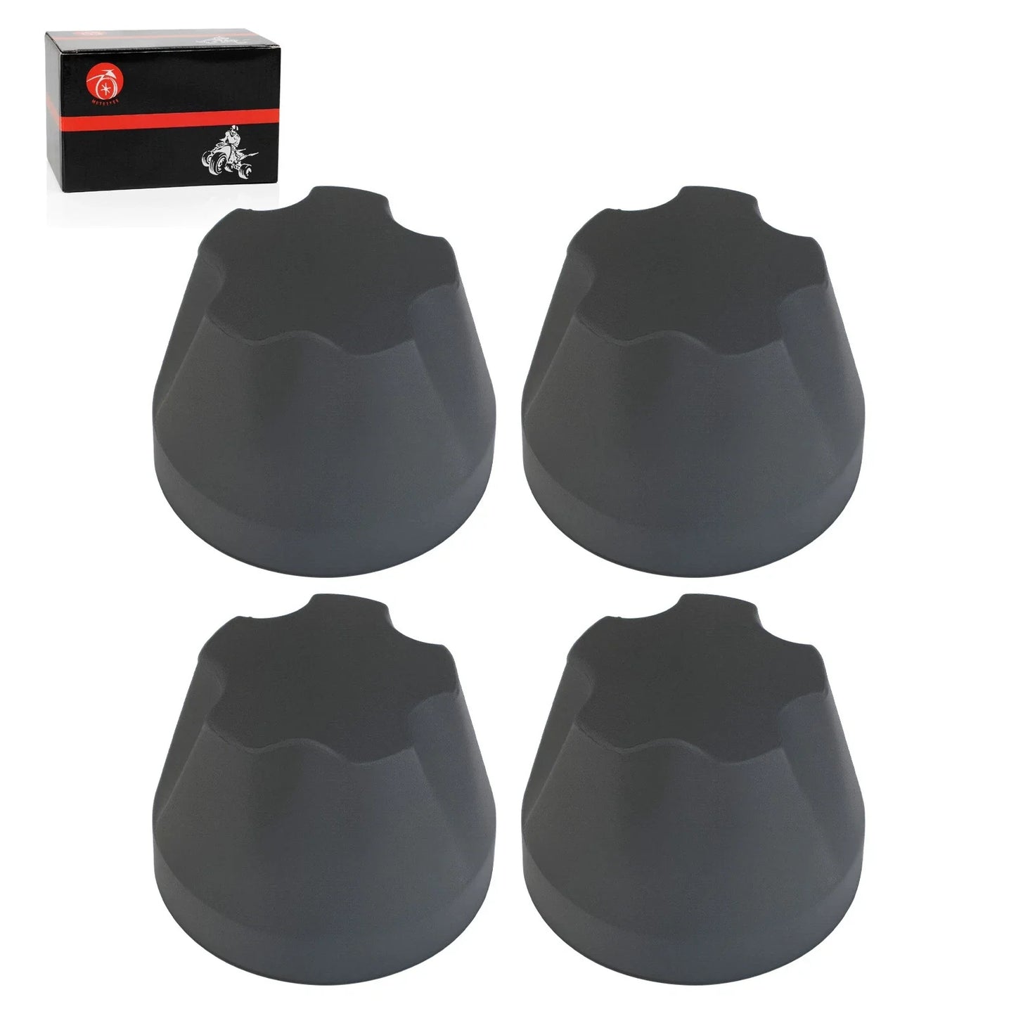 Rear Wheel Hub Caps 4 x for Yamaha Tri-Moto 225 YTM225 (1986–1986)
