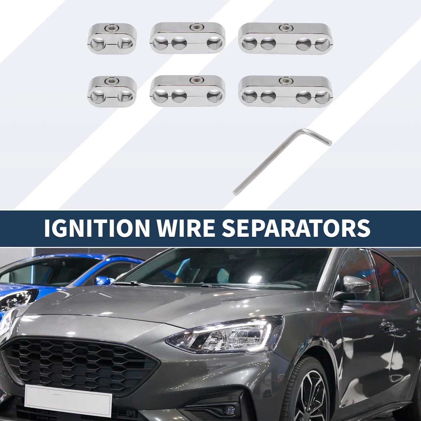 6pcs Engine Spark Plug Wire Dividers for Ford