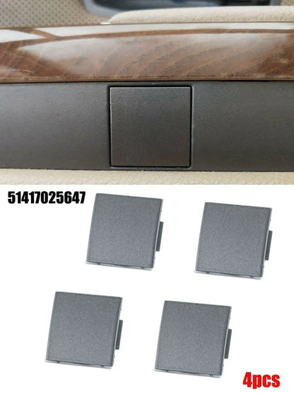 4Pcs Door Panel Cover-Plug for BMW 7 Series E65/E66 745i Grey (2002-2008)