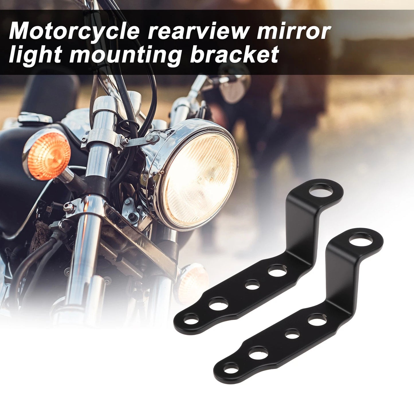 Light Bar Mounting Bracket for Motorcycle Rearview Mirror
