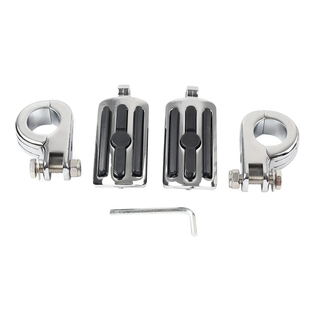 1.25" Highway Engine Guard Foot Pegs for Harley Touring Road King Street Glide