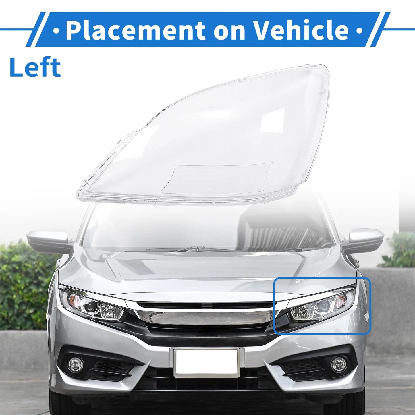 Car Front Left Headlight Lens Cover for Lexus GX470 (2003-2009)