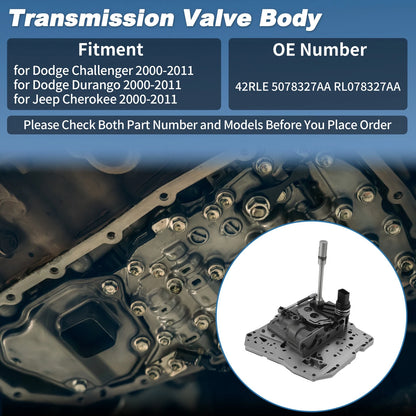 Car Valve Body CVT Transmission for Dodge Challenger Durango (2000–2011) 42RLE