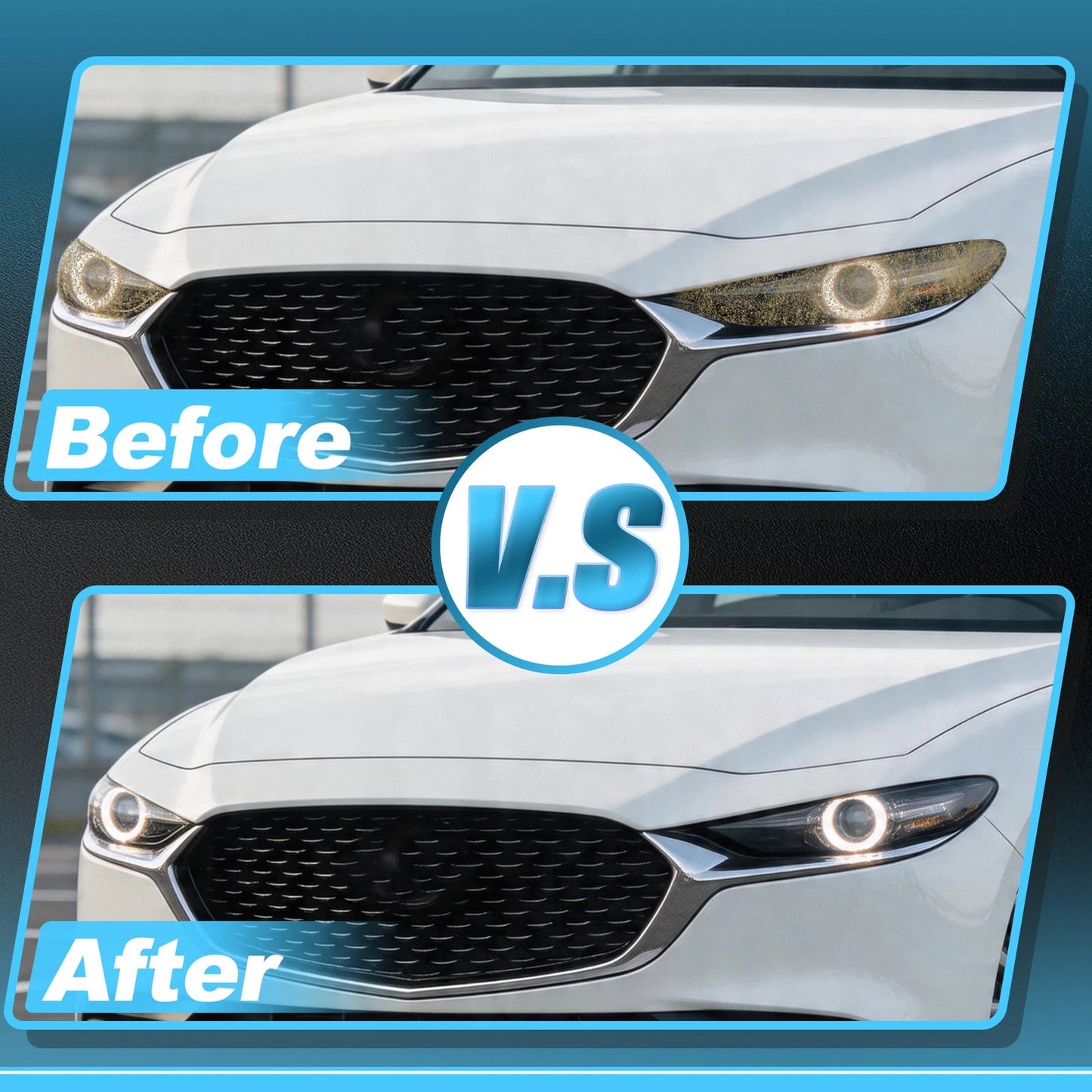 Headlight Tint Kit for Mazda 3 Sedan (2019–2026) TPU Transparent Set of 1