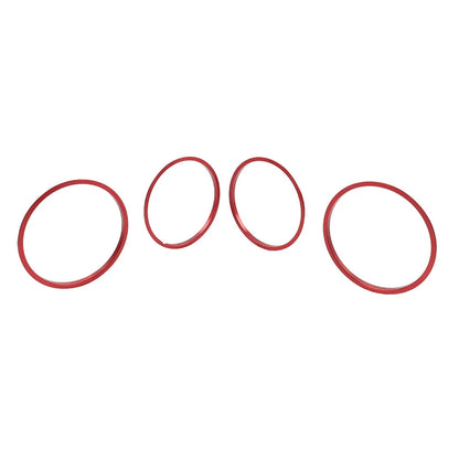 Red AC Outer Vent Trim Covers for Toyota Tacoma (2016-2022)