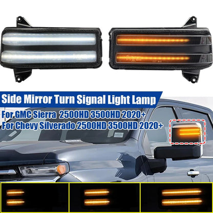 Smoked LED Side Mirror Blinker Light for GMC Sierra 2500HD/3500HD (2020–2020)