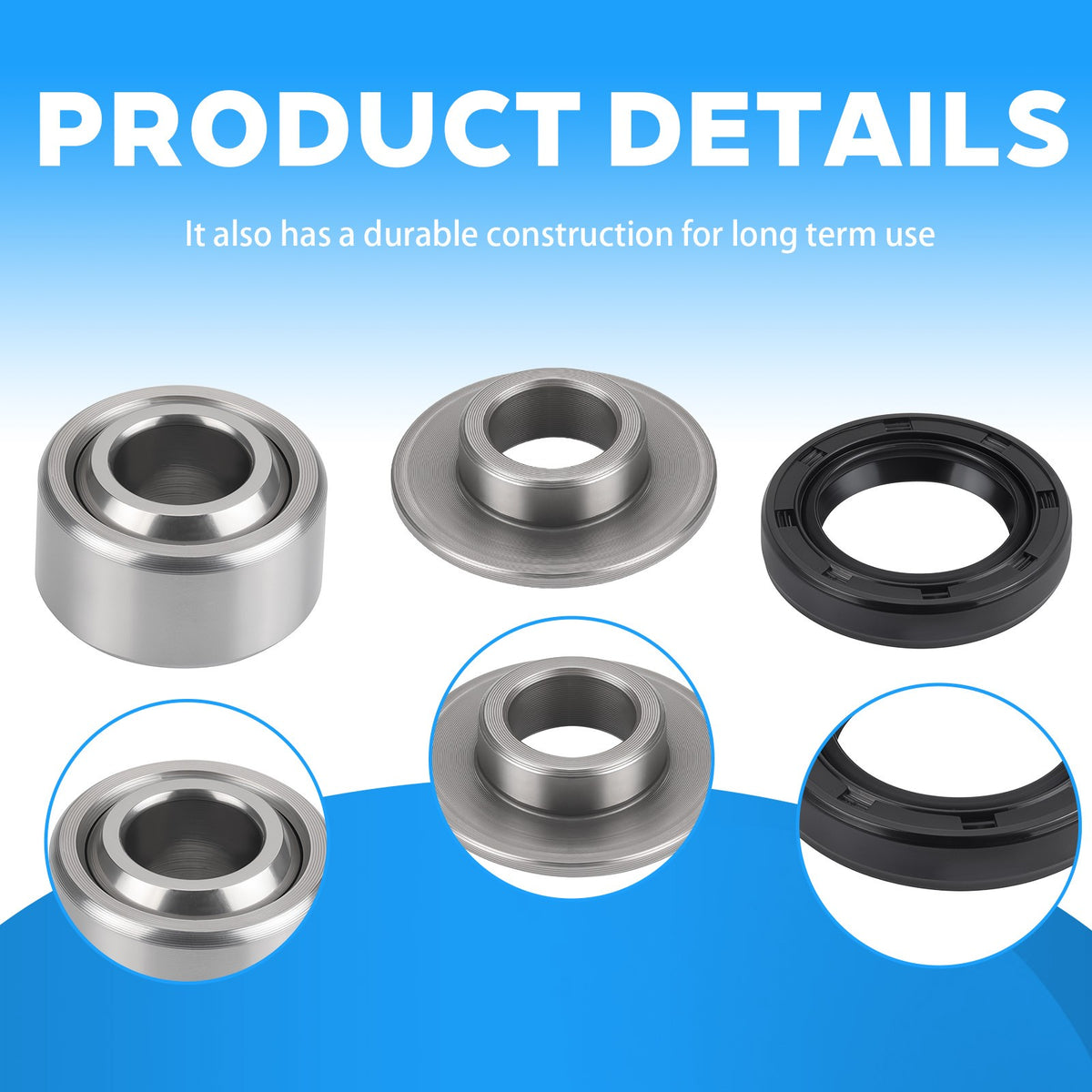 Rear Shock Bearing Seal Rebuild Kit for Yamaha IT200 TT350 (1984–1987)
