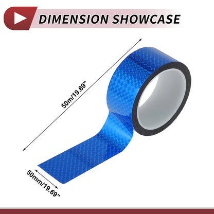 Pinstripe Tape 50mmx50m for Car Motorcycle Boat Laser Blue (1 Pcs)