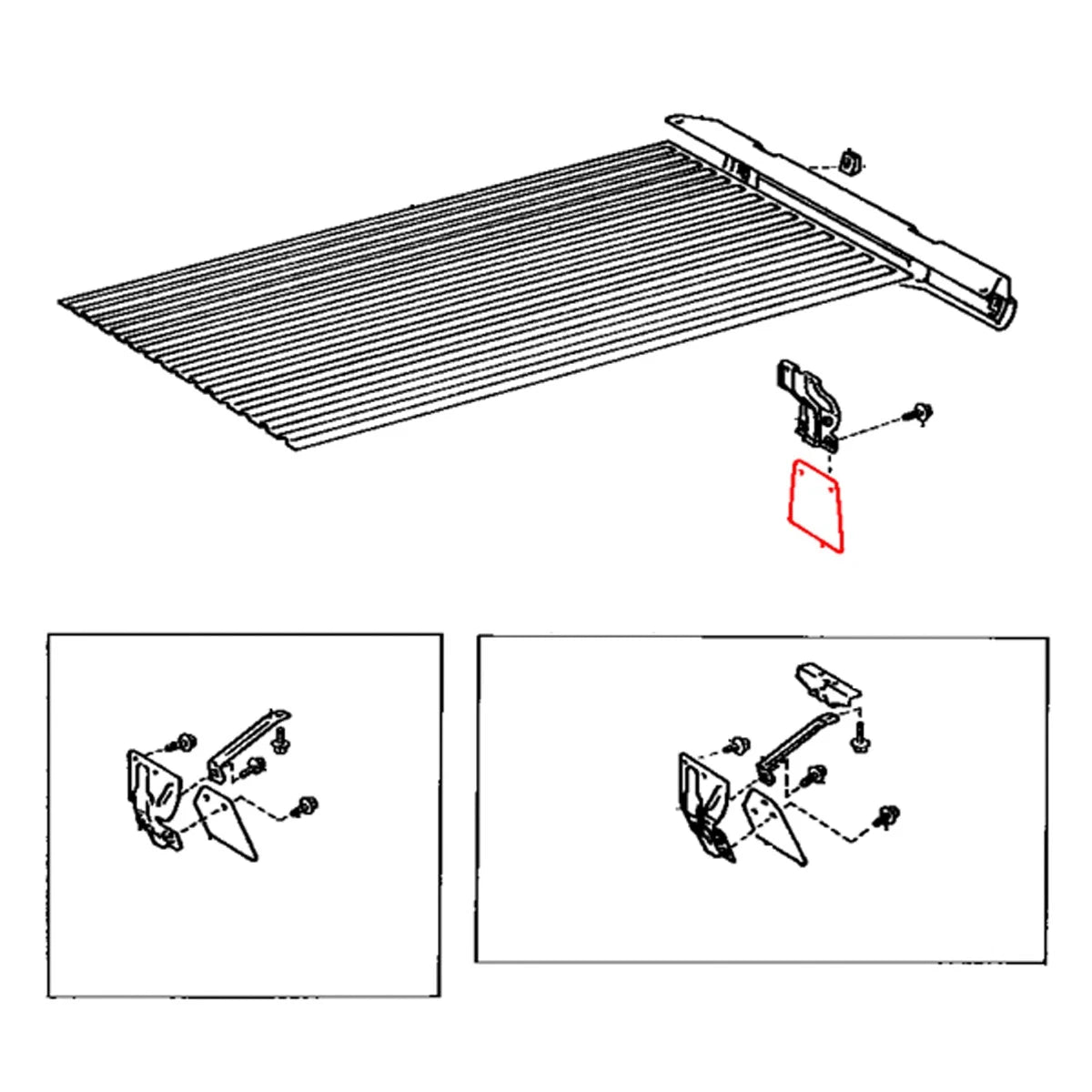 Rear Body Mudguard for Toyota Hilux Pickup Truck (1986–1997)
