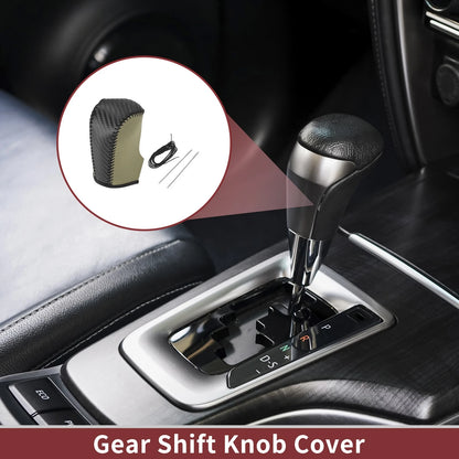 Gear Shift Knob Cover for Nissan Murano (2009–2013) Black Beige