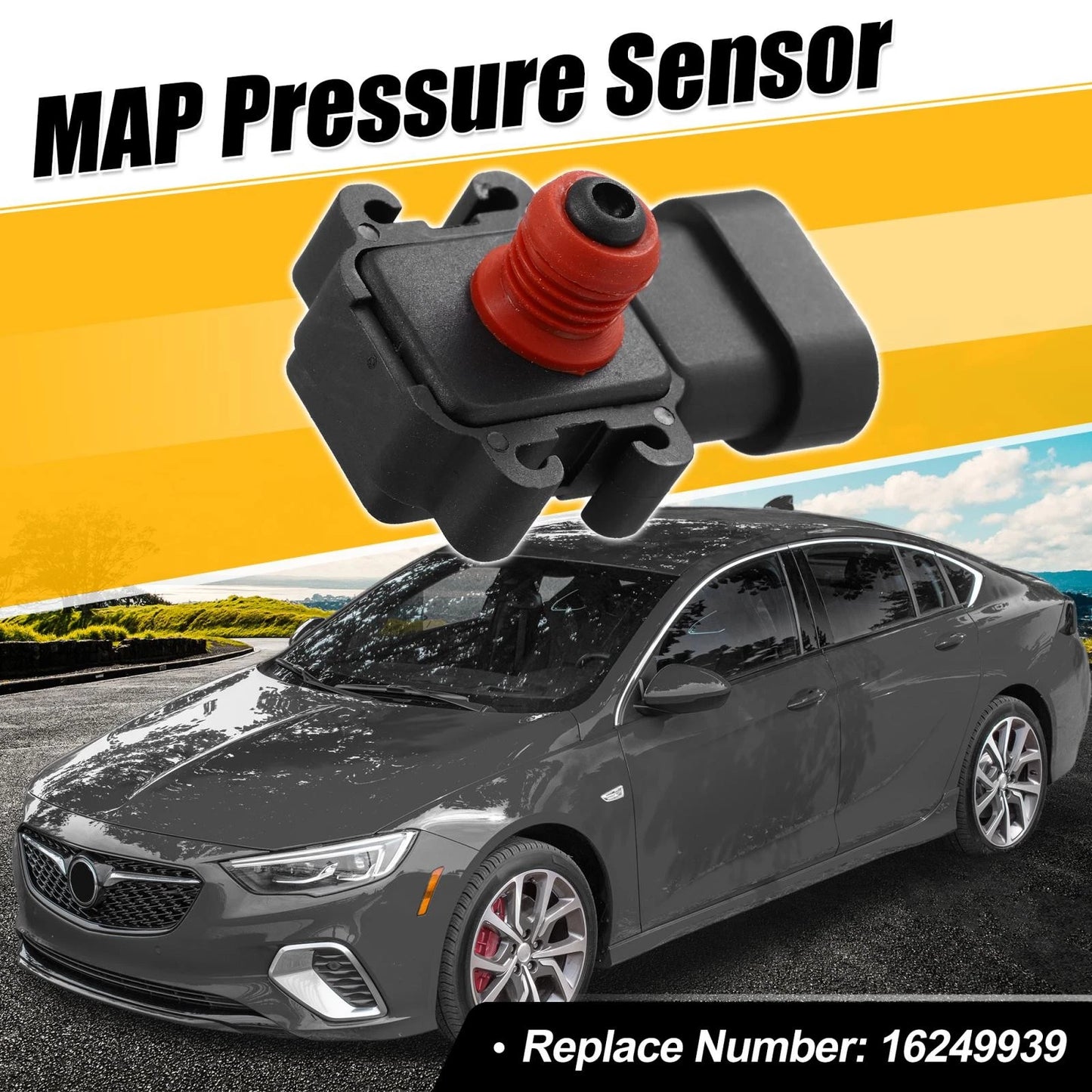 Manifold Absolute Pressure Sensor 16249939 for Chevrolet Silverado Tahoe S10 (1999–2006)