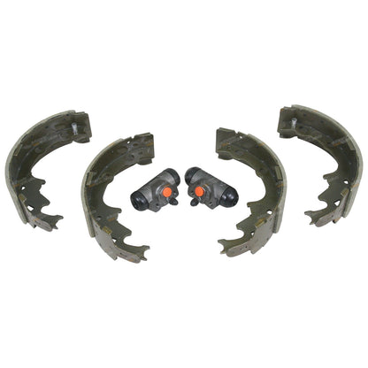 Set of 4 Rear Brake Shoes + 2 Wheel Cylinders for Jeep Cherokee XJ (1994–2001)