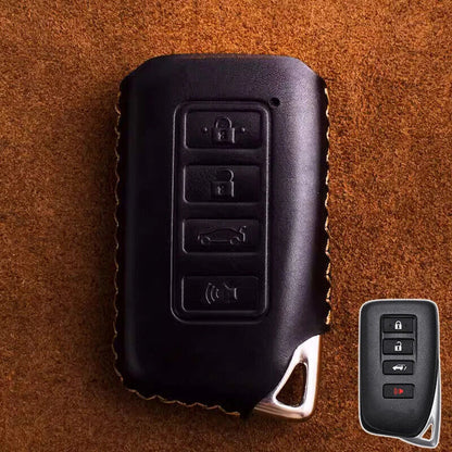 Leather Car Key Fob Case Cover for Lexus RC/IS/GS/RX/ES/NX/LS/LX
