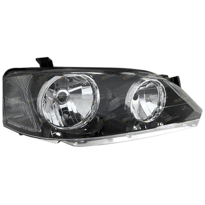 RH Headlight BLACK for Ford BA BF Falcon Fairmont (2002 - 2006)