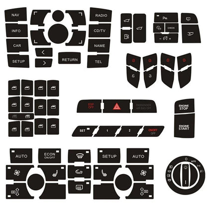 Improved Functionality Button Repair Sticker for Audi Q7 (2007–2015)