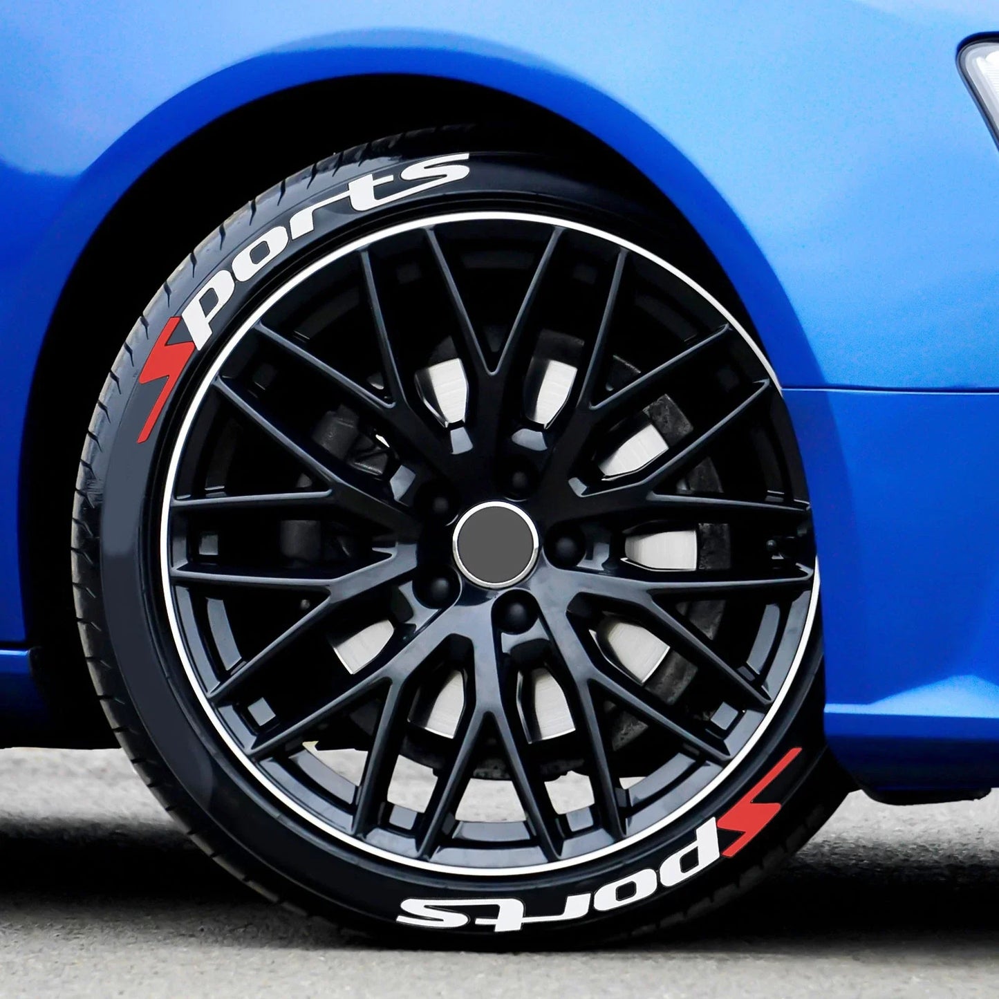 Stickers Customizable 3D Letters Rubber Tire & Wheel Styling for Car