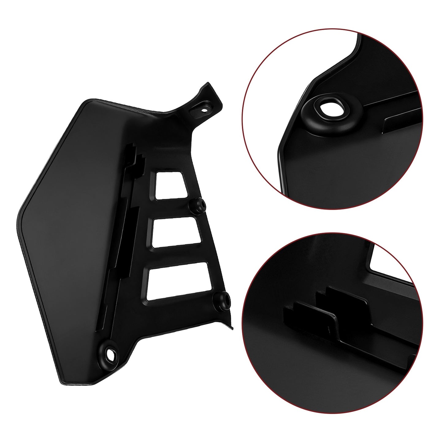Set of 2 Black Radiator Shrouds for Honda ATC250R (1985–1986)