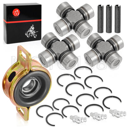 2 x Front Rear Prop Shaft Carrier & U-joint for Polaris RZR S 900/1000 (2014–2019)