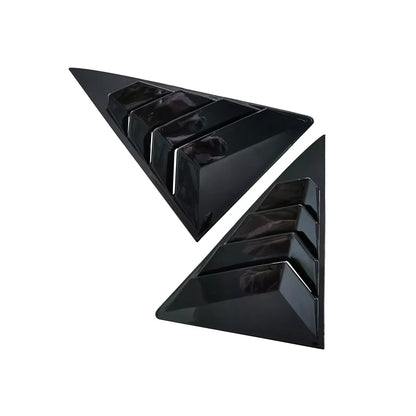 2 x Glossy Black Side Window Louver Shutter Cover for Toyota Camry (2012–2017)
