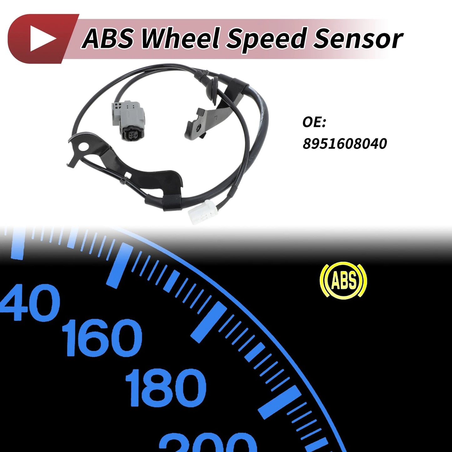 ABS Wheel Speed Sensor No. 8951608040 for Toyota Sienna (2011–2019)