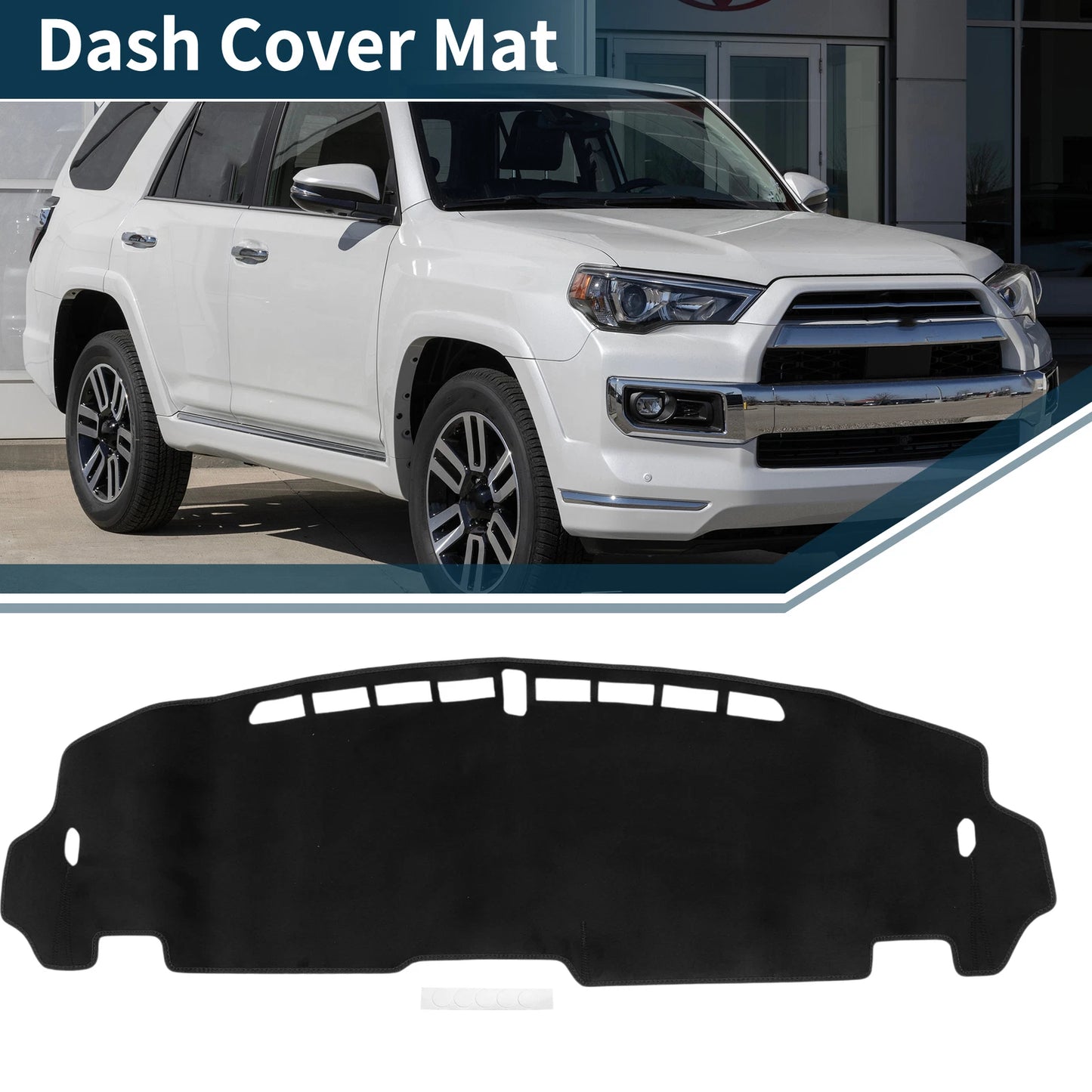 Set of 1 Dashboard Dash Cover Mat for Honda N-BOX/N-BOX Custom (JF5/JF6) Black