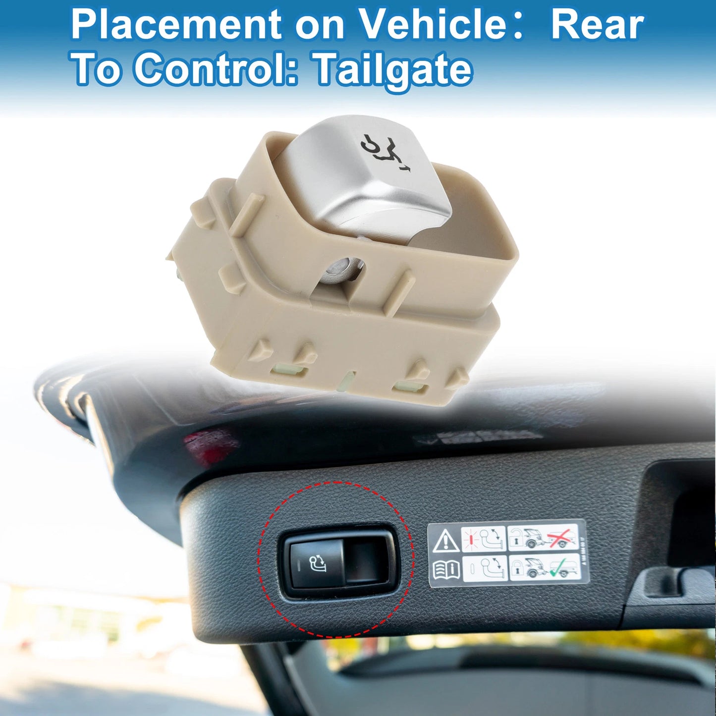 Trunk Release Switch No.A2059051613 for Mercedes-Benz C180 (2017–2018) Beige
