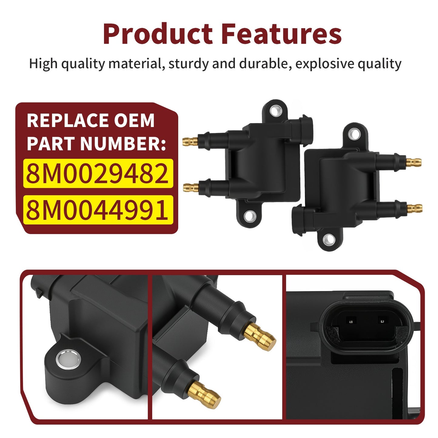 2 Ignition Coils for Mercury Outboard 225HP 250HP 300HP 360HP