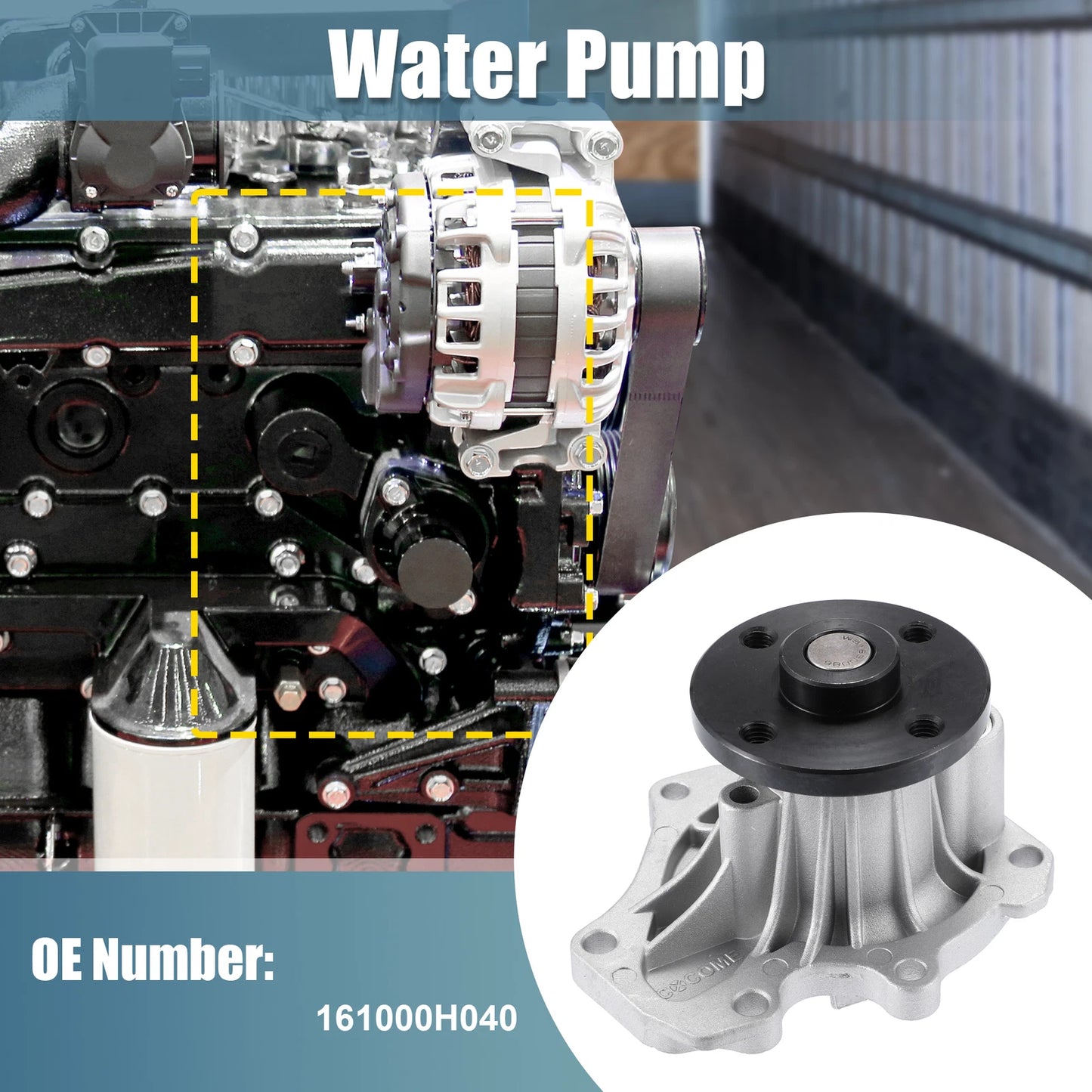 Water Pump Assembly 161000H040 for Scion XB L4 2.4L (2008–2015)