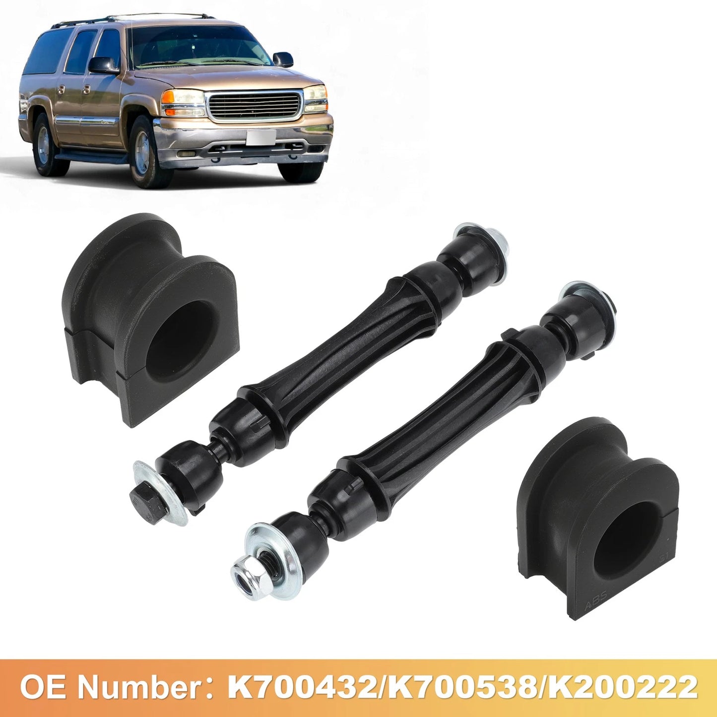 Front Sway Bar Link Bushing Kit for Chevy Silverado GMC Sierra Yukon (K700432)