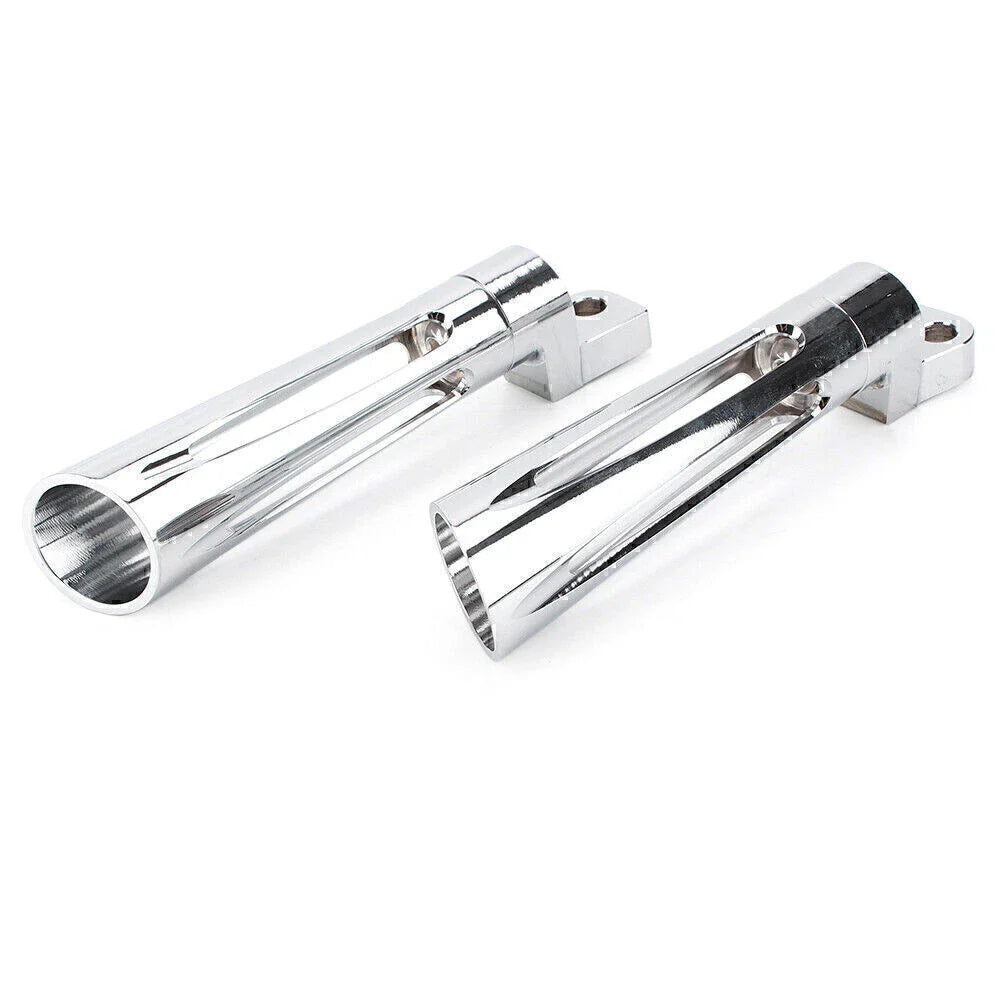Chrome CNC Footpeg Footrest for Harley Dyna FXSB FXCW FXS Sportster XL1200 (2012-2017)