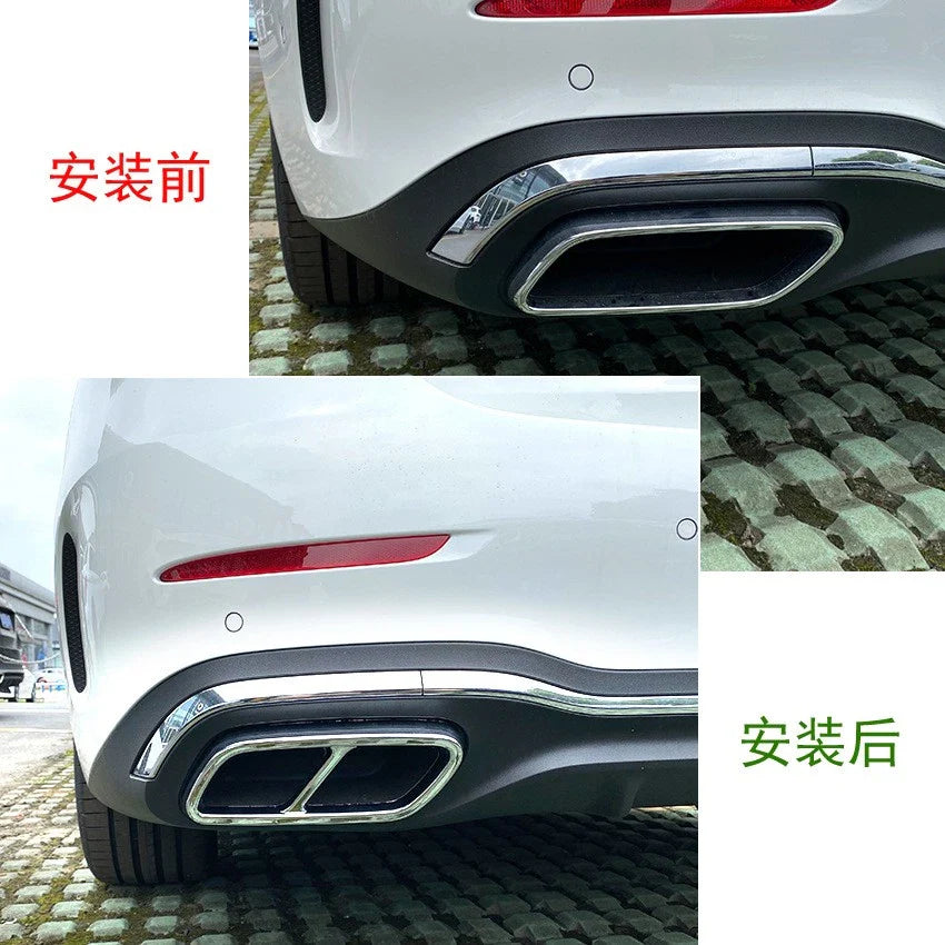 Chrome Exhaust Tip Trim Cover for Mercedes-Benz C-Class W206 (2022–2025)
