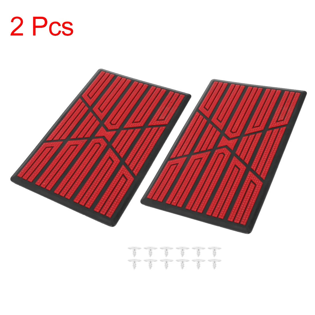 2Pcs Universal Floor Carpet Mat Patch Heel Scuff Plate Foot Rest Pad