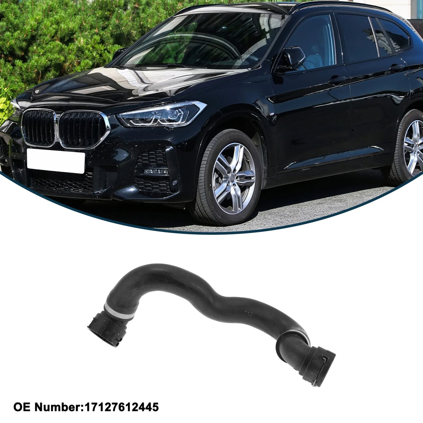 Radiator Hose for BMW X1 E84 L4 2.0L (2012–2015) No. 17127612445 Rubber