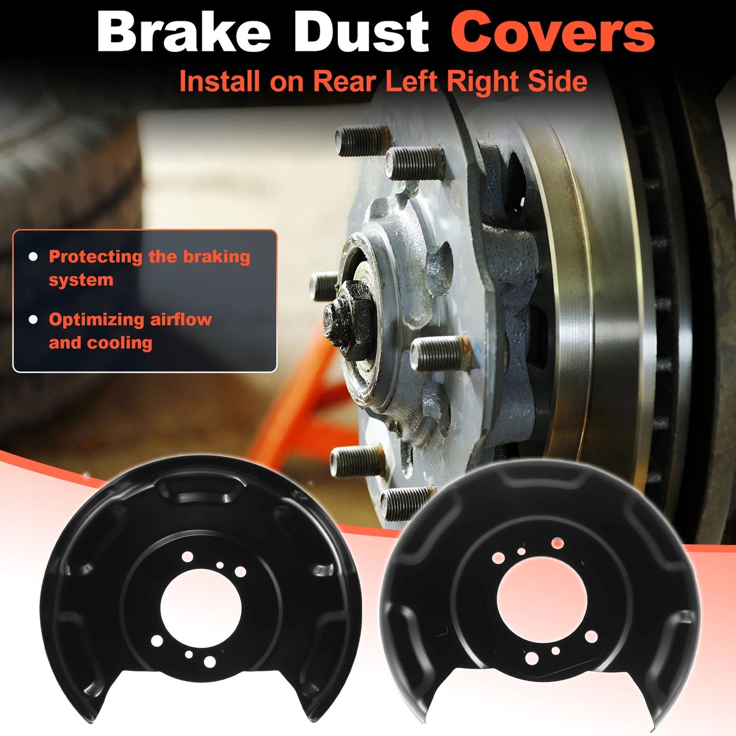 Rear Brake Dust Shield for Hyundai Elantra, Kia Forte (583903X000/583903X100)