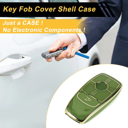 TPU Car Key Case for Mercedes Benz E Class (3 Buttons)
