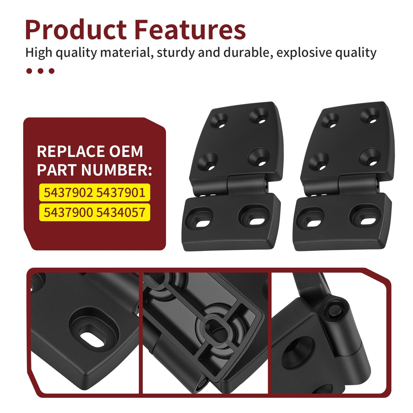 Hood Hinge for Polaris Ranger 570 Full-Size (2016–2025)