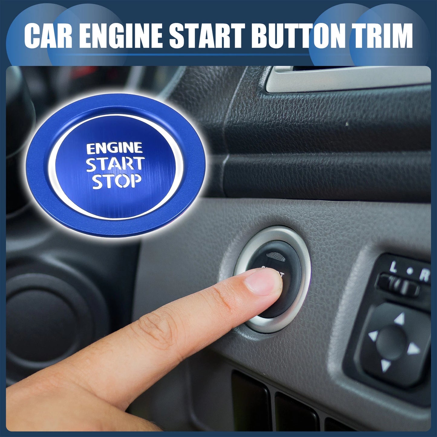 Engine Start Stop Button Cover Set for Toyota Alphard 30 Series (2015–2020)