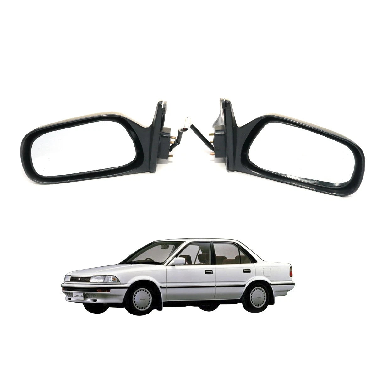 Electric Door Mirror Set for Toyota Corolla (1988–1992)