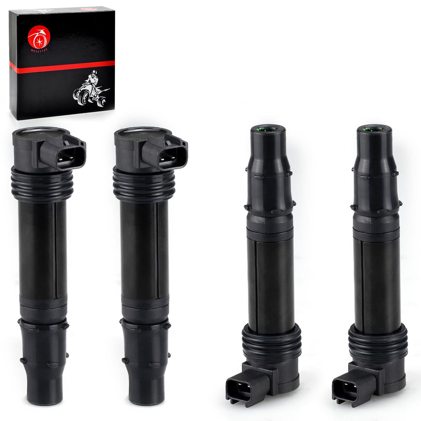 Set of 4 Ignition Coils for Kawasaki Ninja ZX600 ZX-6R (2003–2018)