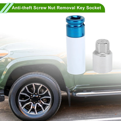 Set of 4 Wheel Lock Lug Nut Anti-theft Key Socket for Toyota