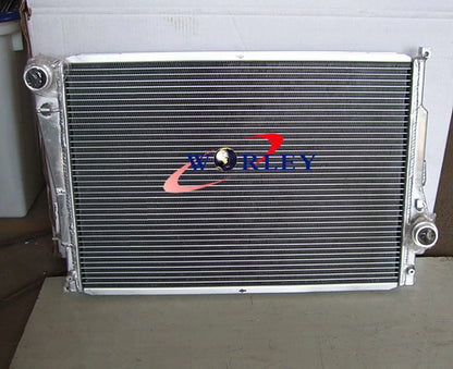 Aluminum Radiator with Fan for BMW E46 M3 330D 328 325 323 320 330 Ci 318i (2000–2006)