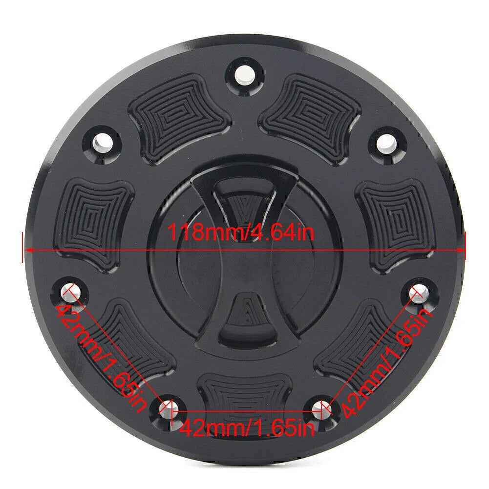 Blue Fuel Gas Tank Cap Cover for Kawasaki Ninja 500, ZX-6, ZX-7, ZX-9, ZRX-1100, GPZ500