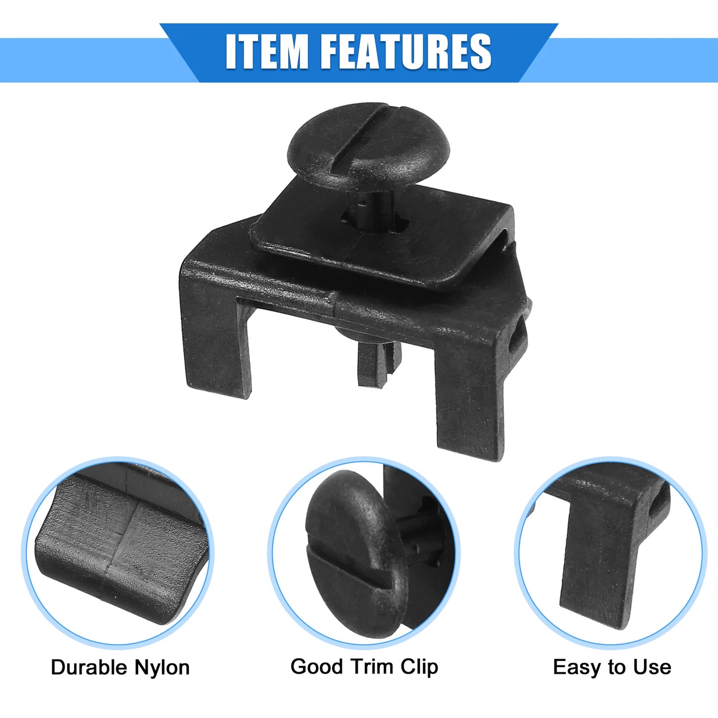 Set of 10 Front Fender Bumper Cover Clips for Toyota Camry (2004–2011)