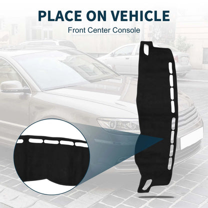 Dashboard Cover Mat for Volkswagen T-ROC (2018–2023) Sun Protector Black