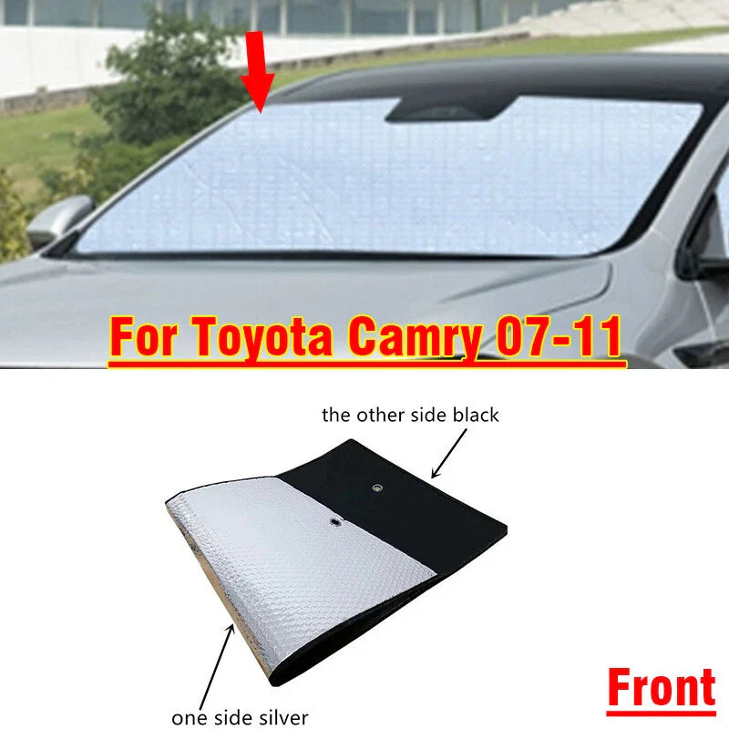 Sunshade Cover / Front Windshield Privacy Thick for Toyota Camry (2007–2011)