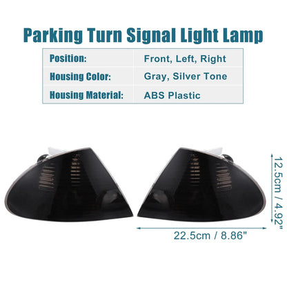 Pair Gray Turn Signal Light for BMW E46 3 Series (1999 - 2001)